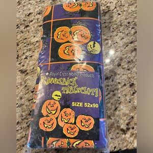 NWT in bag Halloween Flannel-back Tablecloth 52 x 90